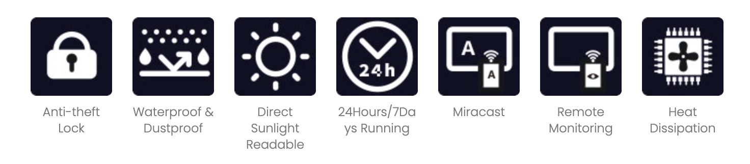 Outdoor Maintenance-free Wall Mounted Digital Signage | V100L_Vincanwo Group