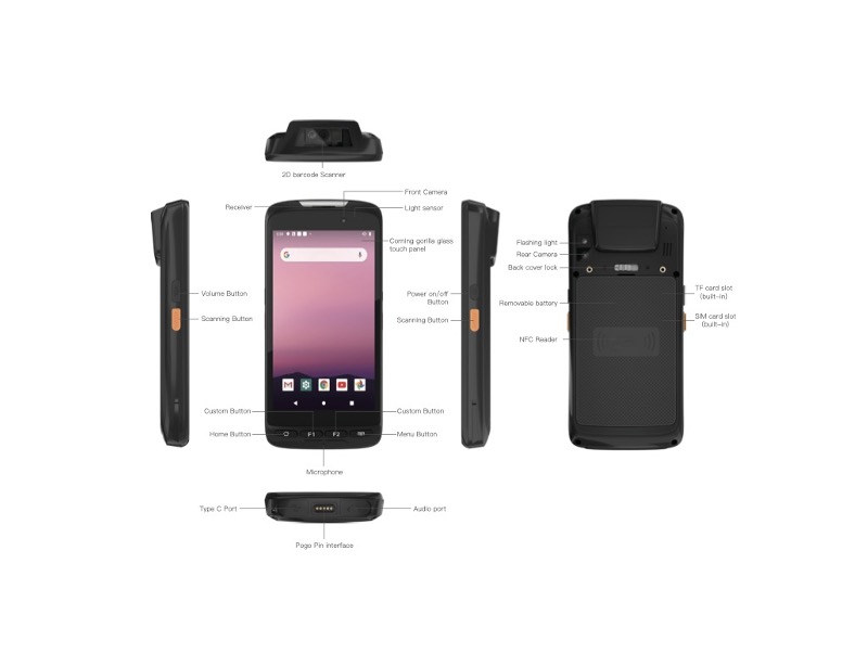 VRPT456 5.7inch Rugged Handheld Android