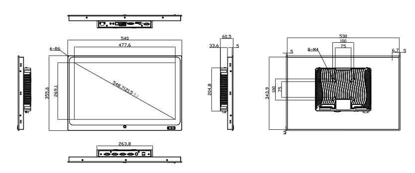 21.5%22 RFID Panel PC | VFWS-215_Vincanow Group