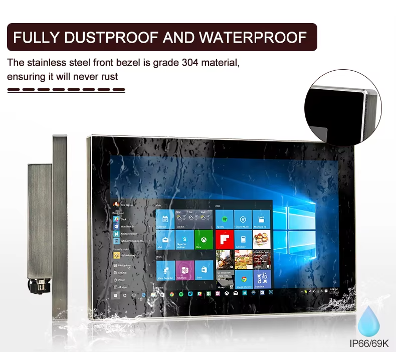 15.6" IP66/IP69K Fully Waterproof Monitor | VSD-69K-156