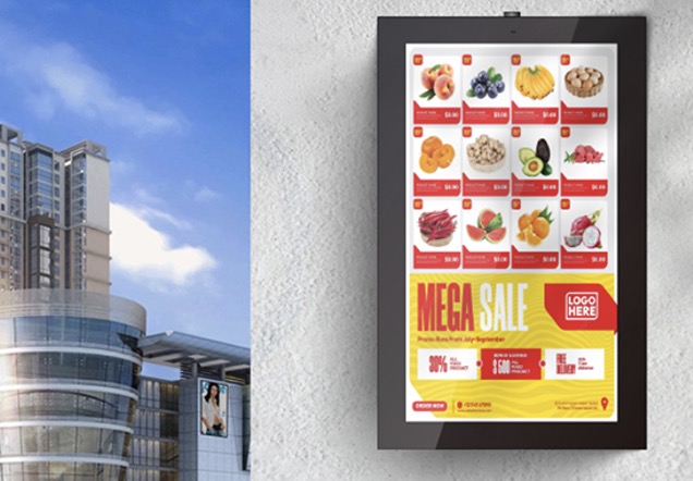 Outdoor Maintenance-free Wall Mounted Digital Signage | V100