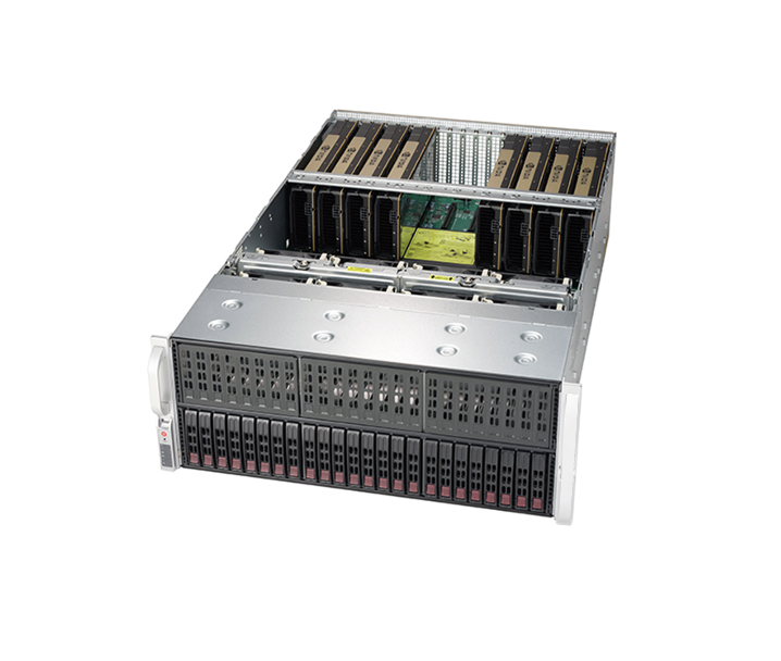 4U Dual Processor (Intel) Single-Root GPU System with Up to 8 PCI-E GPUs Server | VG4029