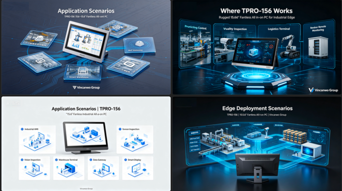 Application Scenarios of 15.6” Fanless All-in-One PC | TPRO-156, Vincanwo Group.png