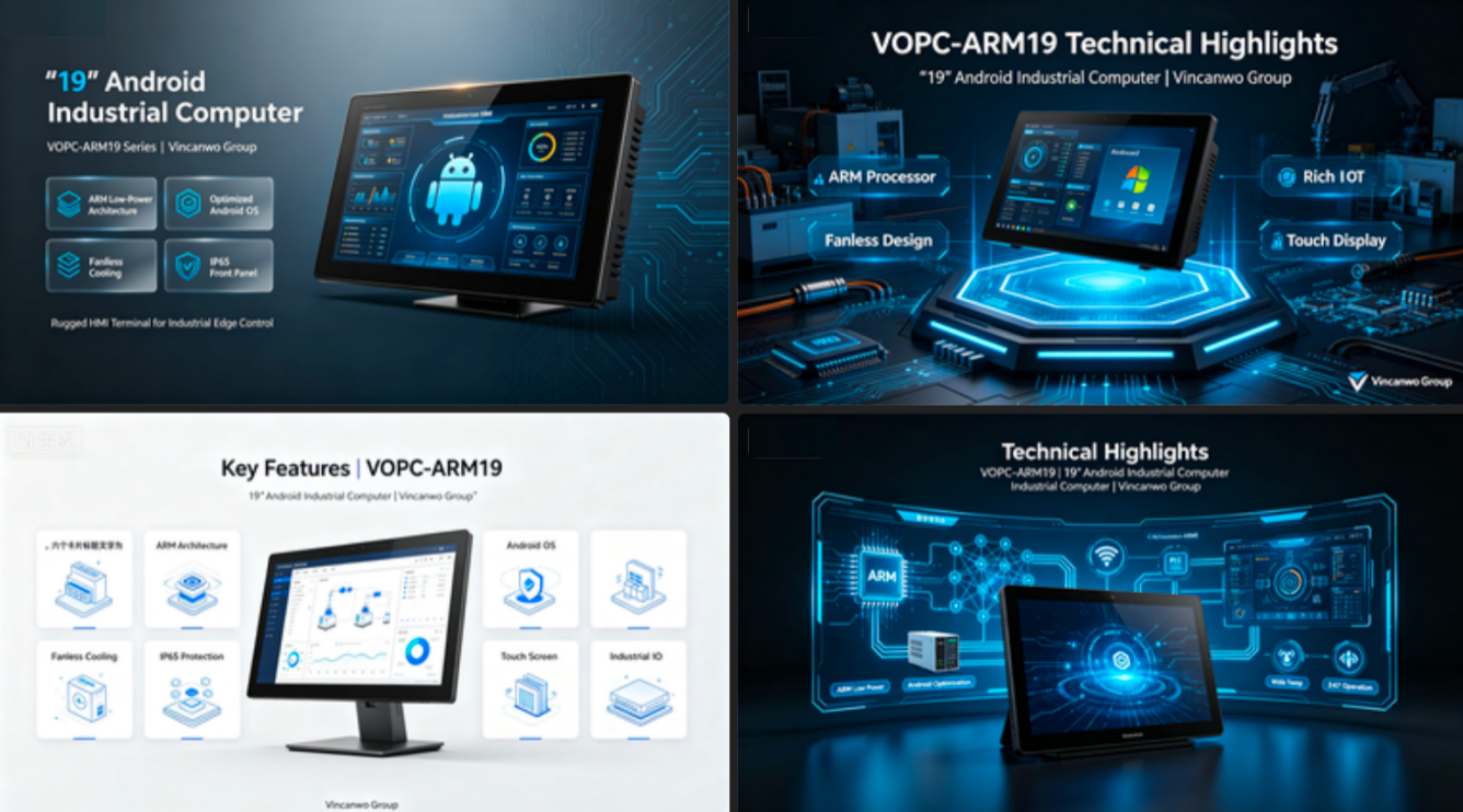 Key Features : Technical Highlights of 19” Android Industrial Computer | VOPC-ARM19, Vincanwo Group.png
