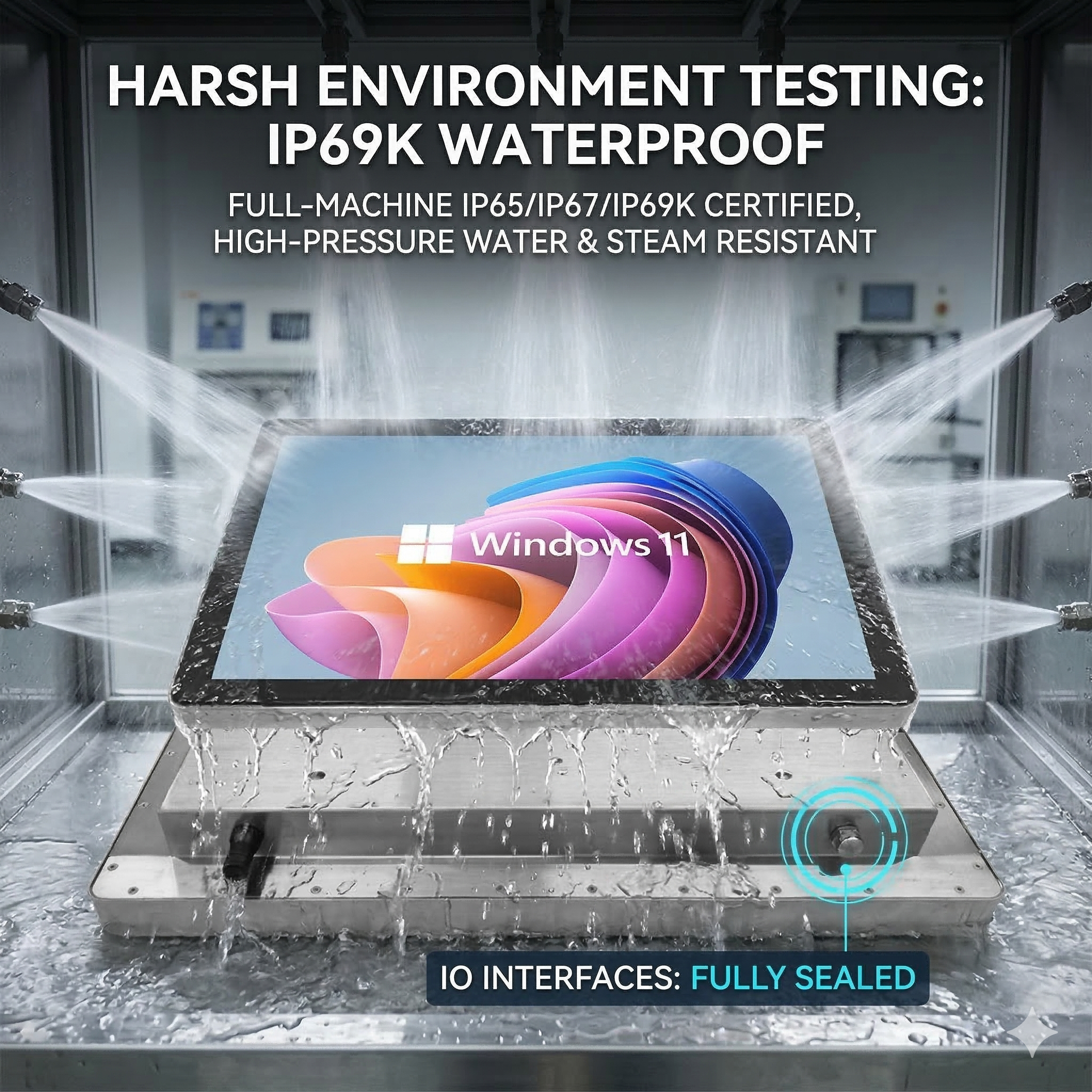 21.5" Precise Stainless Steel Waterproof Industrial Computer | VS-2605-215